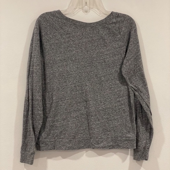 Pink Floyd Marled Distressed Oversized Grey Long Sleeve T-shirt Small - Picture 2 of 3